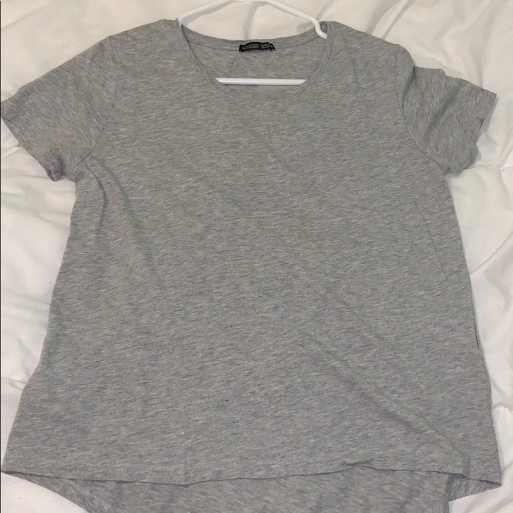 Zara scoop neck short sleeve t shirt